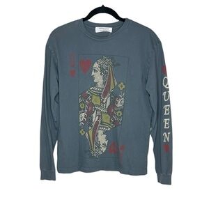 DAYDREAMER X FREE PEOPLE Queen of Hearts long sleeve tee size XS